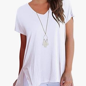 🍂Like-new, Luxe Solid White Tee